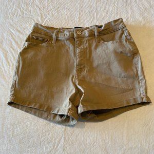 HOLLISTER WOMEN'S HIGH-RISE MIDI SHORTS